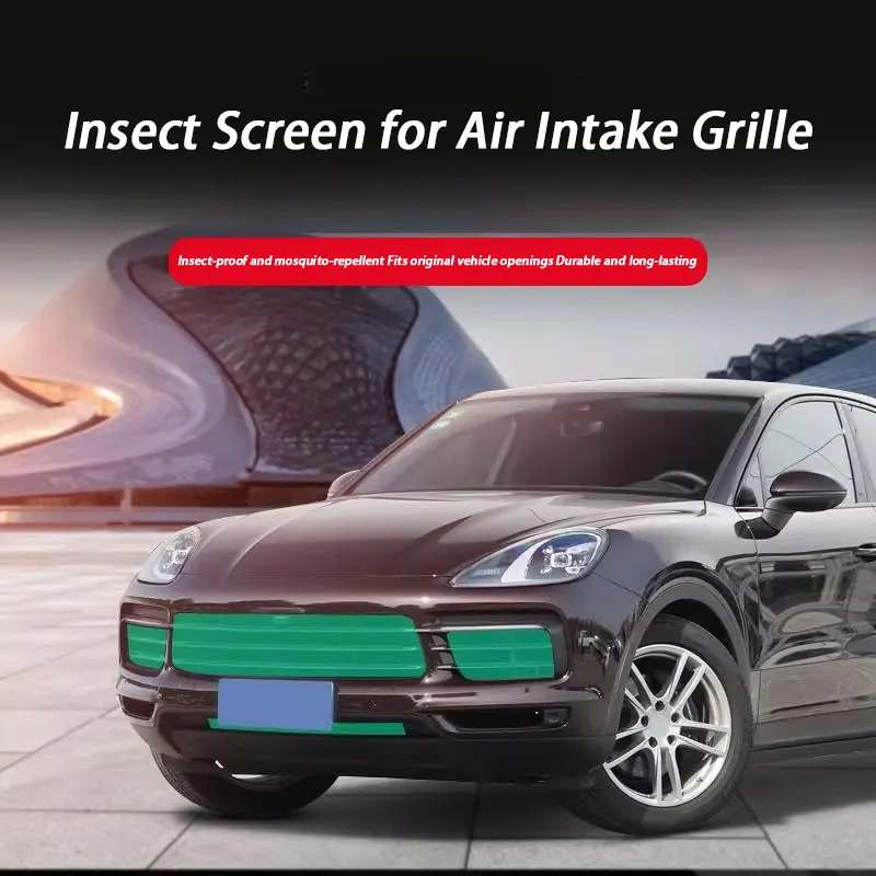 

Car Grille Mesh Air Inlet Guard Protection Cover Anti-Insect Insert Net Vent Grill Filter For Porsche Cayenne 2018 2019-2023