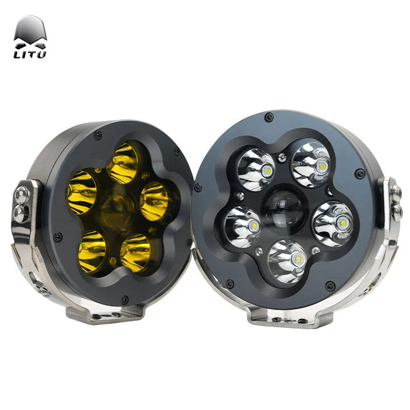 

5 Inch 2pcs LED Work Lights Pods Spot Beam Driving Light With DRL 120W LED Driving Pod Lights for Truck UTV ATV Offroad Pickup