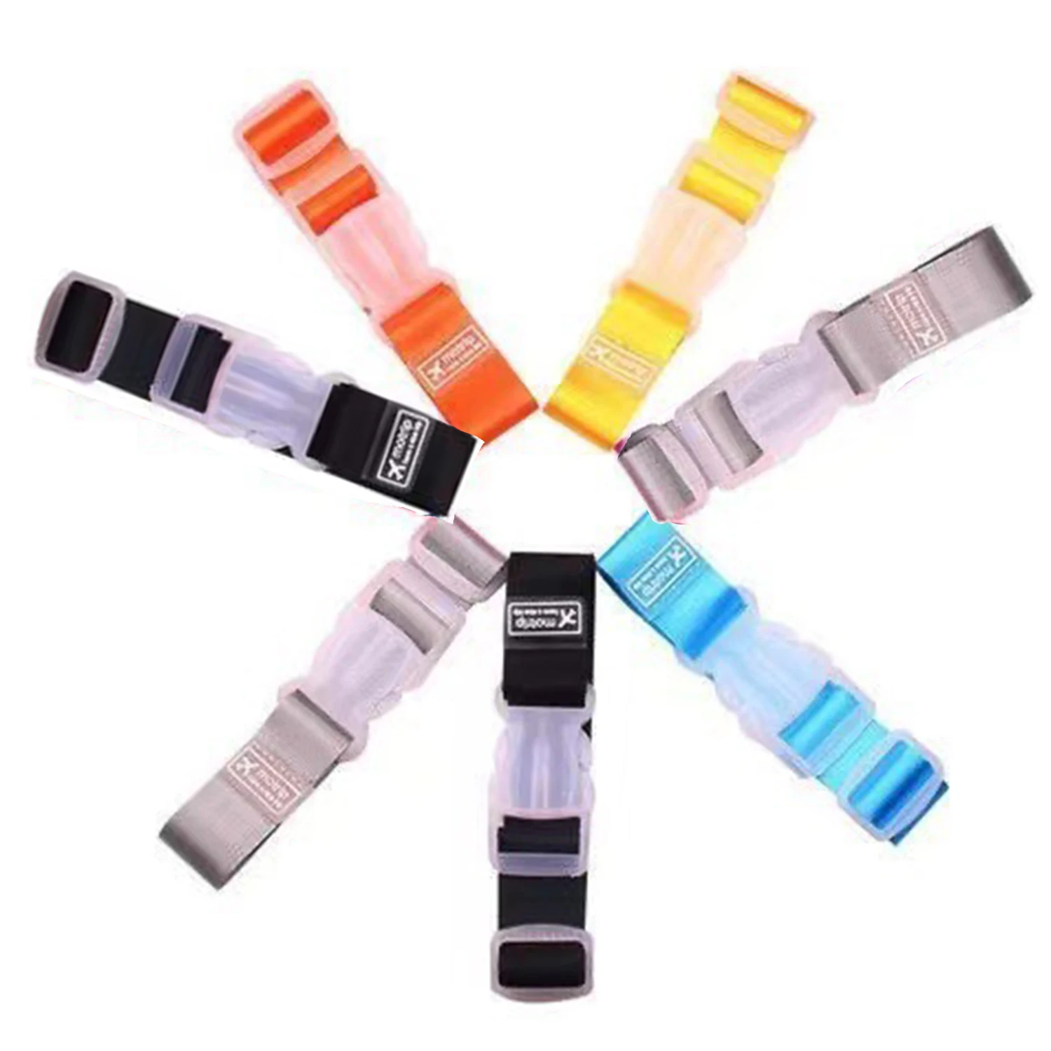 1 PC Colorful Adjustable Baggage Nylon Straps Baggage Belt Security Bag Buckle Button Supplies Travel Luggage Accessories