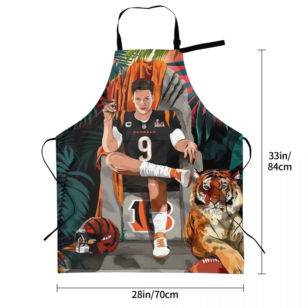 مآزر جو برو بنغالز للطهاة والخبز والخبز بدون أكمام مريلة تنظيف المطبخ بينافور للنساء والرجال والبستنة