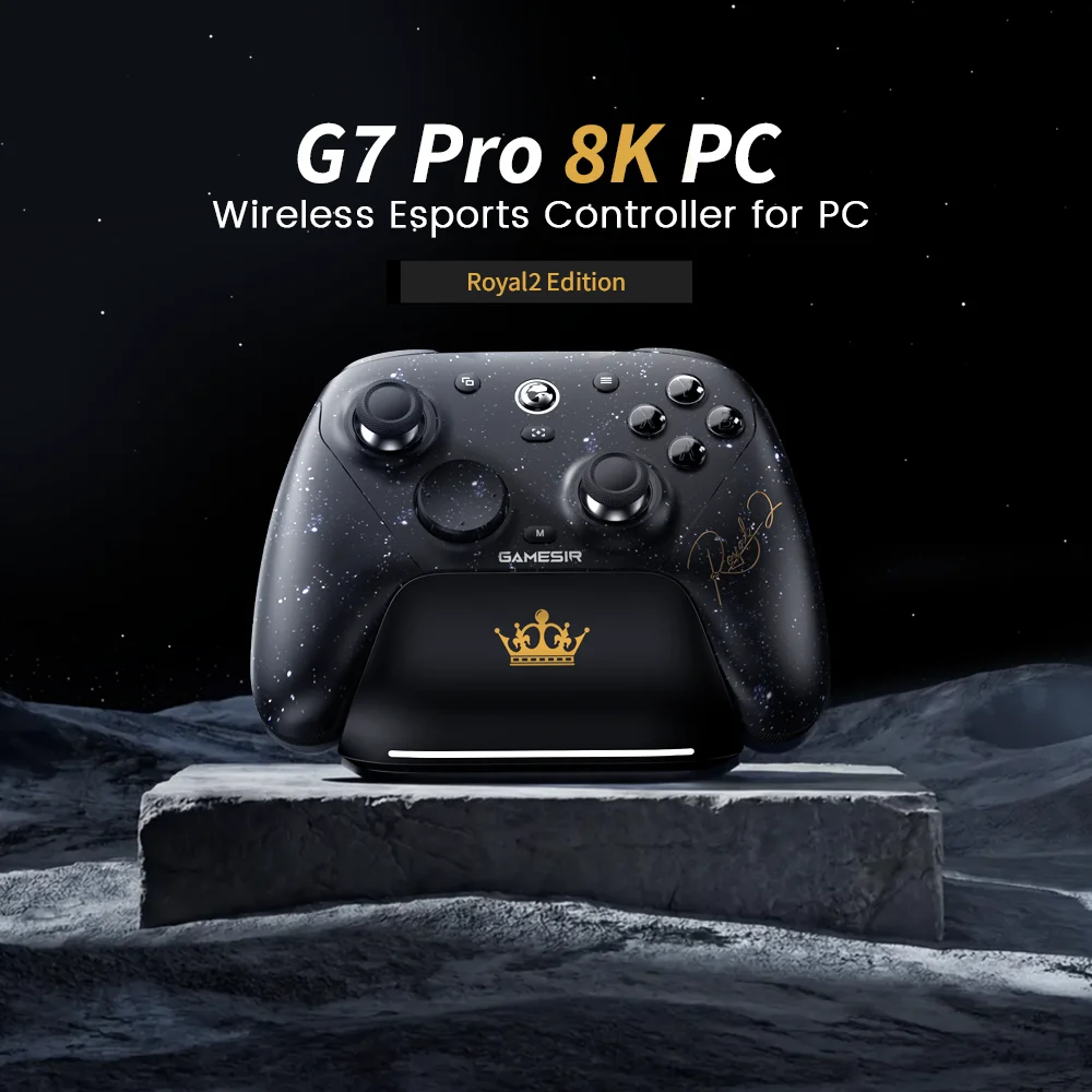 GameSir G7 Pro 8K PC Royal2 Edition Kabelloser PC-Controller 8000Hz Polling TMR Stick Hall-Trigger PC-Gaming Gamepad