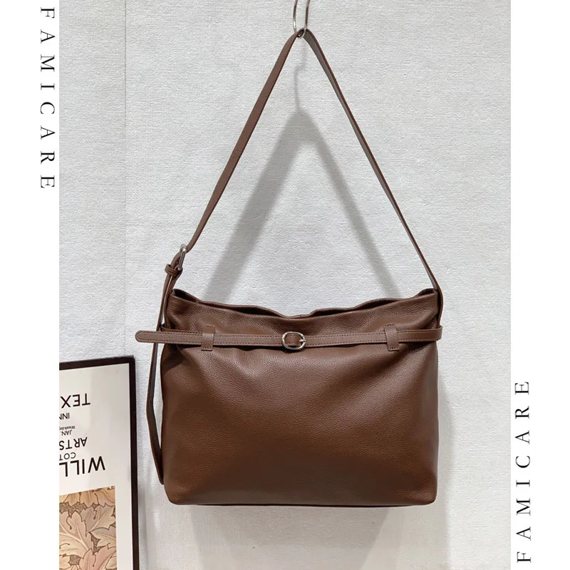 

Large Capacity Tote Bag for Women Genuine Leather Crossbody Bags for Daily Commute New Fashion Lady Versatile Shoulder Bags