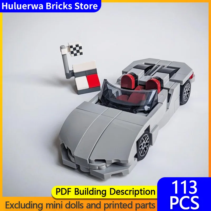 

Speed Racing Car Model MOC Building Bricks Convertible Sports Car Modular Technology Gifts Holiday Assemble Children Toys Suit