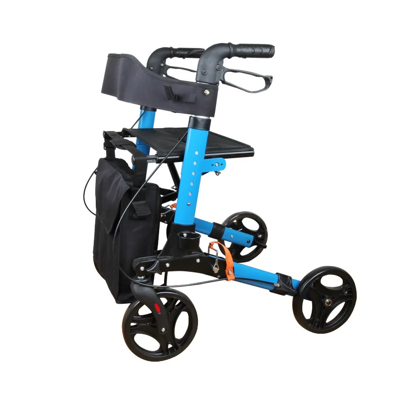 Suitable for elderly rehabilitation assistants, shopping foldable with brakes, walking and driving assistance
