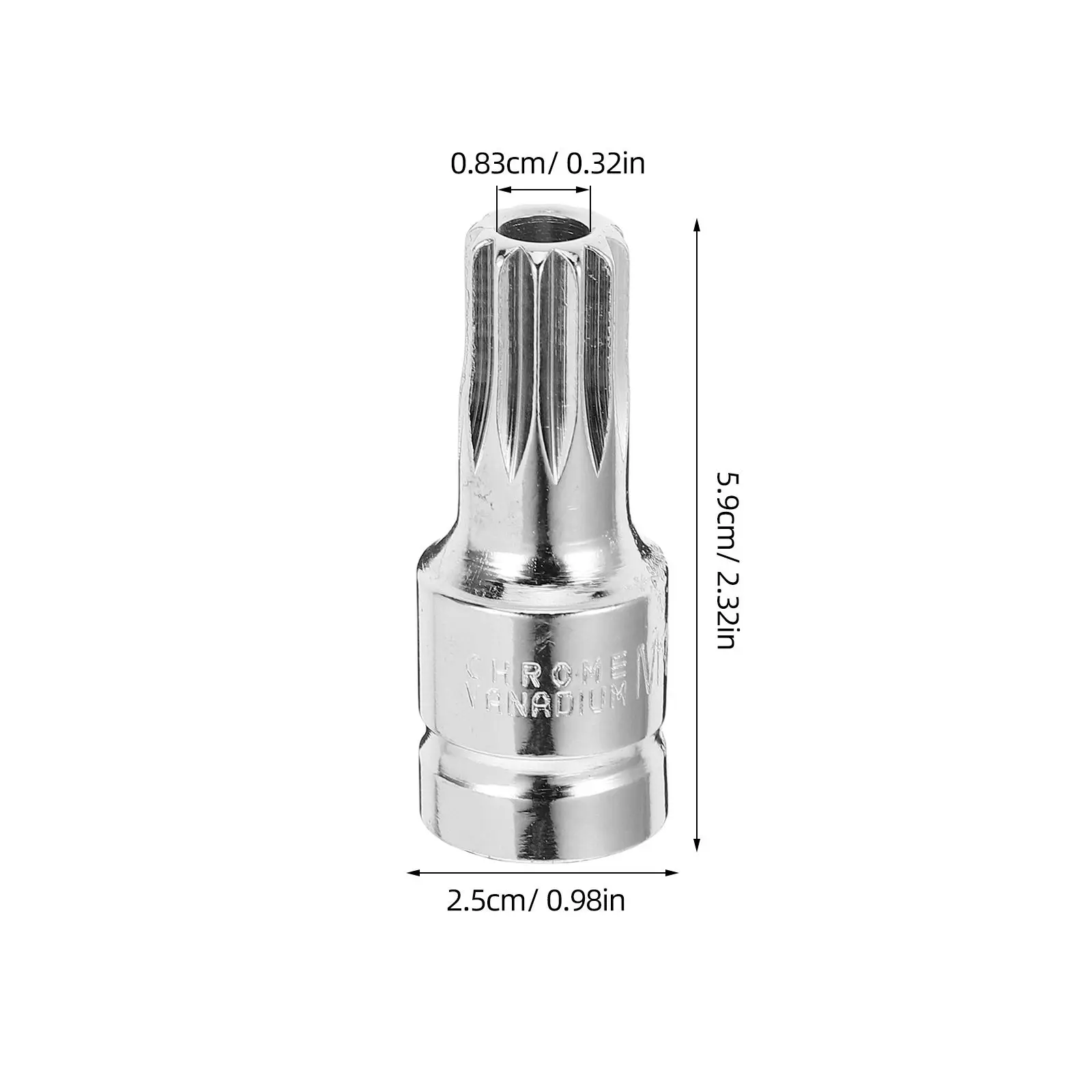Oil Drain Plug Socket M-16 Precise Chrome-Vanadium Steel Tool Car Repair Oil Drain Screw Removal Spreader Socket Tool