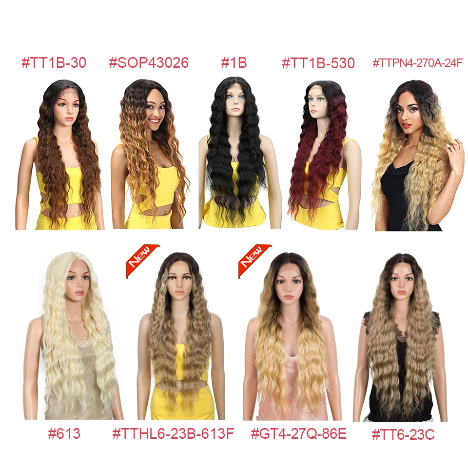 BELLA-Peluca de cabello sintético con ondas profundas para mujer, postizo de encaje frontal, color rubio, rosa, 30 pulgadas, para Cosplay