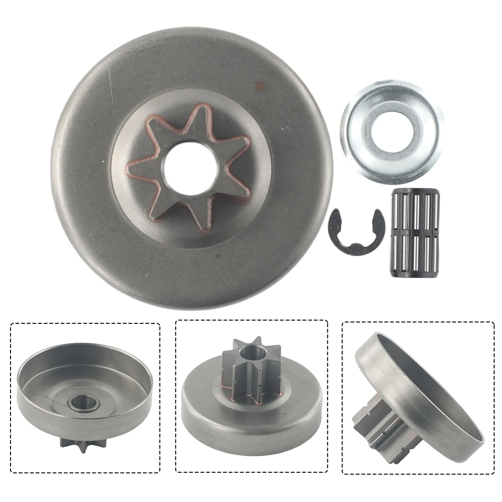 

1 Set Of Durable 7T Clutch Drum Bearing Needle Washer Kit For Stihl 028 028AV 028WB Chainsaw Tool Part Accessories