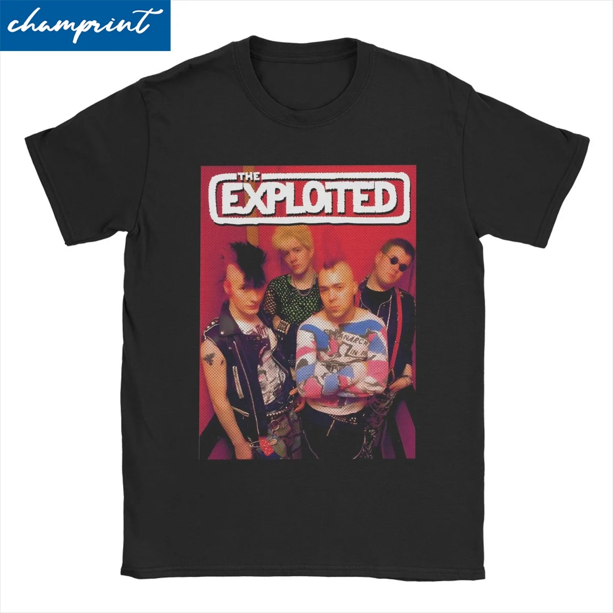 Punk Rock Band Men Women's T Shirt The Exploited Vintage Tees Short Sleeve Round Neck T-Shirt 100% Cotton Classic Tops