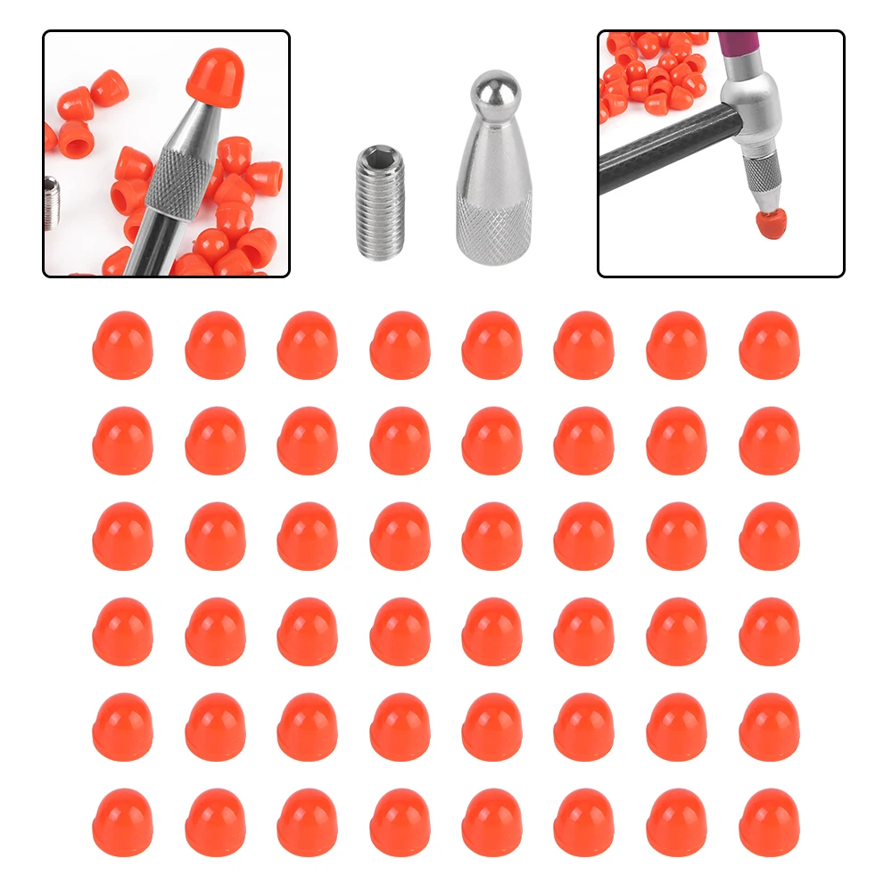 With One plug One Screw M8 Dent repair Car dent repair tool Hook Hammer replacement head Paintless Top pit tool 48pcs