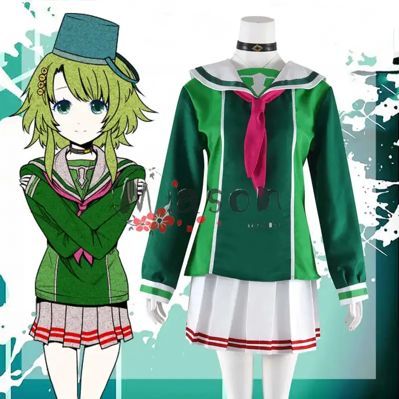 

Your Turn to Die Kanna Kizuchi Girls Dress Halloween Party Suit Top Skirts Neckwear Christmas Women Uniforms Cosplay Costume