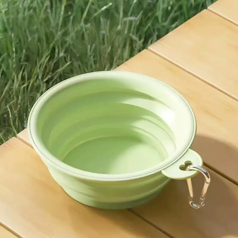 Foldable Pet Bowl, Portable Travel Water Bowl, Outdoor Drinking Feeding Basin for Dogs and Cats view 4