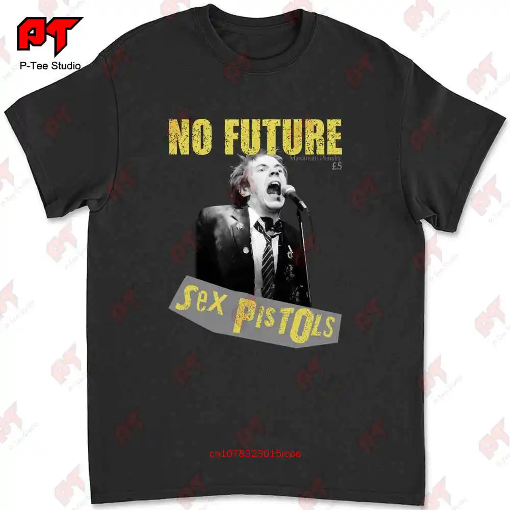 Sexpistols Sex Pistols T Shirt Johnny Rotten John Lydon No Future WK3C