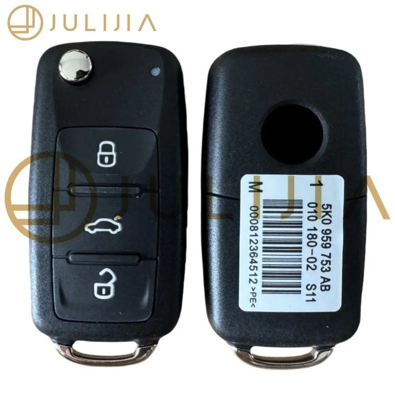 Clé télécommande originale pour VW VOLKSWAGEN 5K0837202AD Beetle Caddy Eos Golf Jetta Polo Scirocco Tiguan Touran UP 5K0 837 202 AD