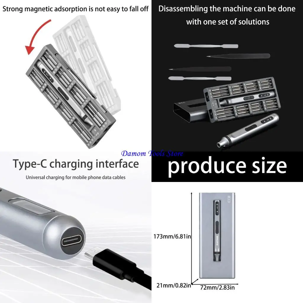 

57BE 50 In 1 Electric Screwdriver Set Precise USB Fast Charging Professional