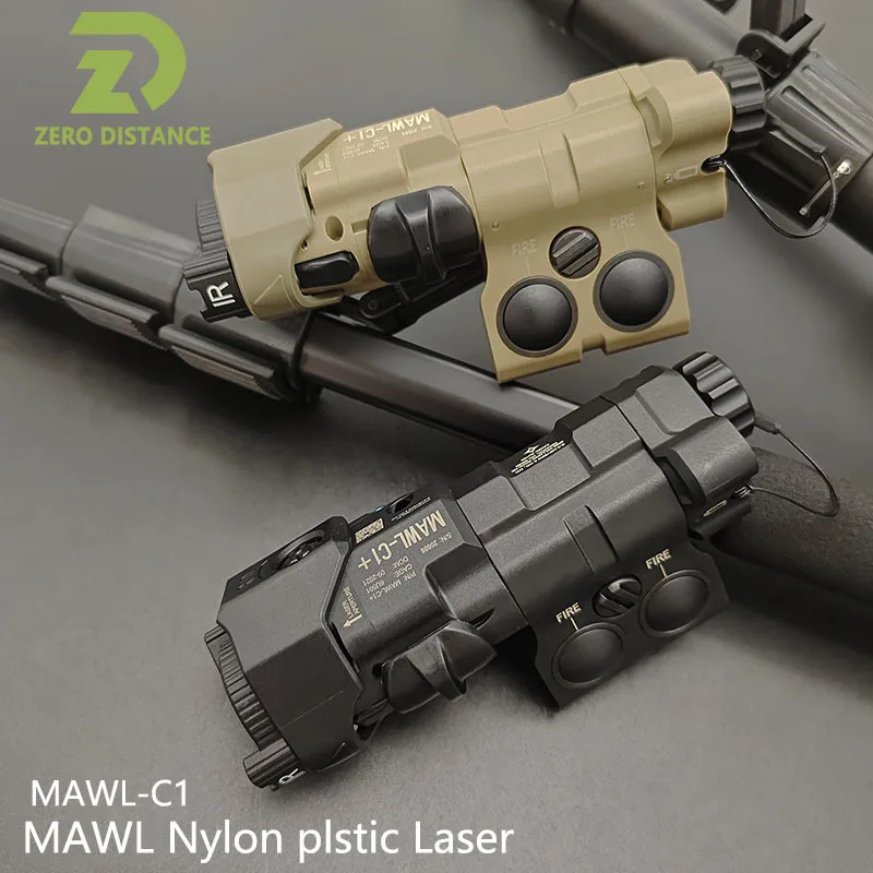 Nylon MAWL C1 Zero Adjustment IR Fill Light+IR Laser+Green Laser+LED White Light Full Functionality Laser Indicator For 20mm