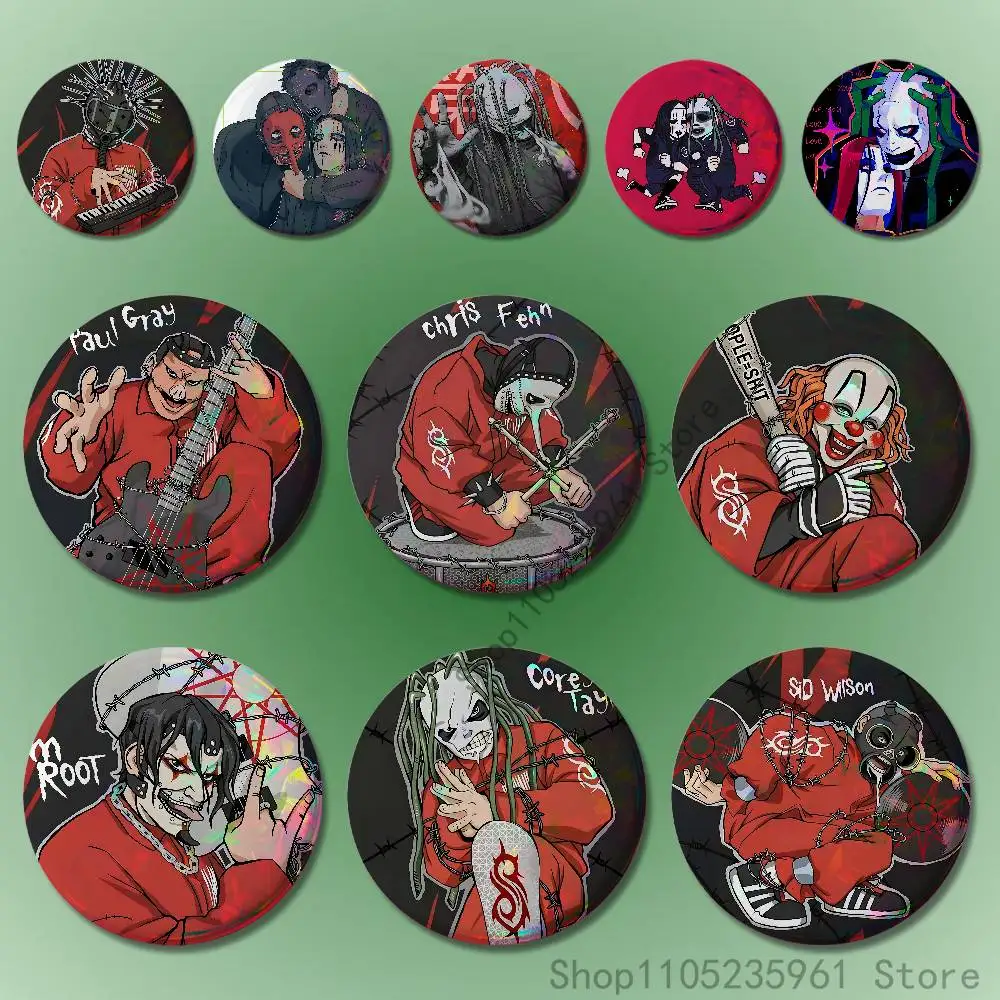 

S-Slipk-notS Chibi Icon 32mm 58mm 75mm 44mm 25mm Anime Badges Brooches DIY Pins Decorations Birthday Valentine Gifts