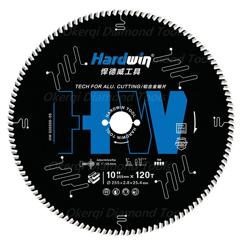 110/185/205/255 مللي متر الألومنيوم وغير الحديدية شفرة المنشار المعدنية TCG أسطوانة تقطيع لسبائك الألومنيوم ، طاحونة زاوية ، منشار دائري