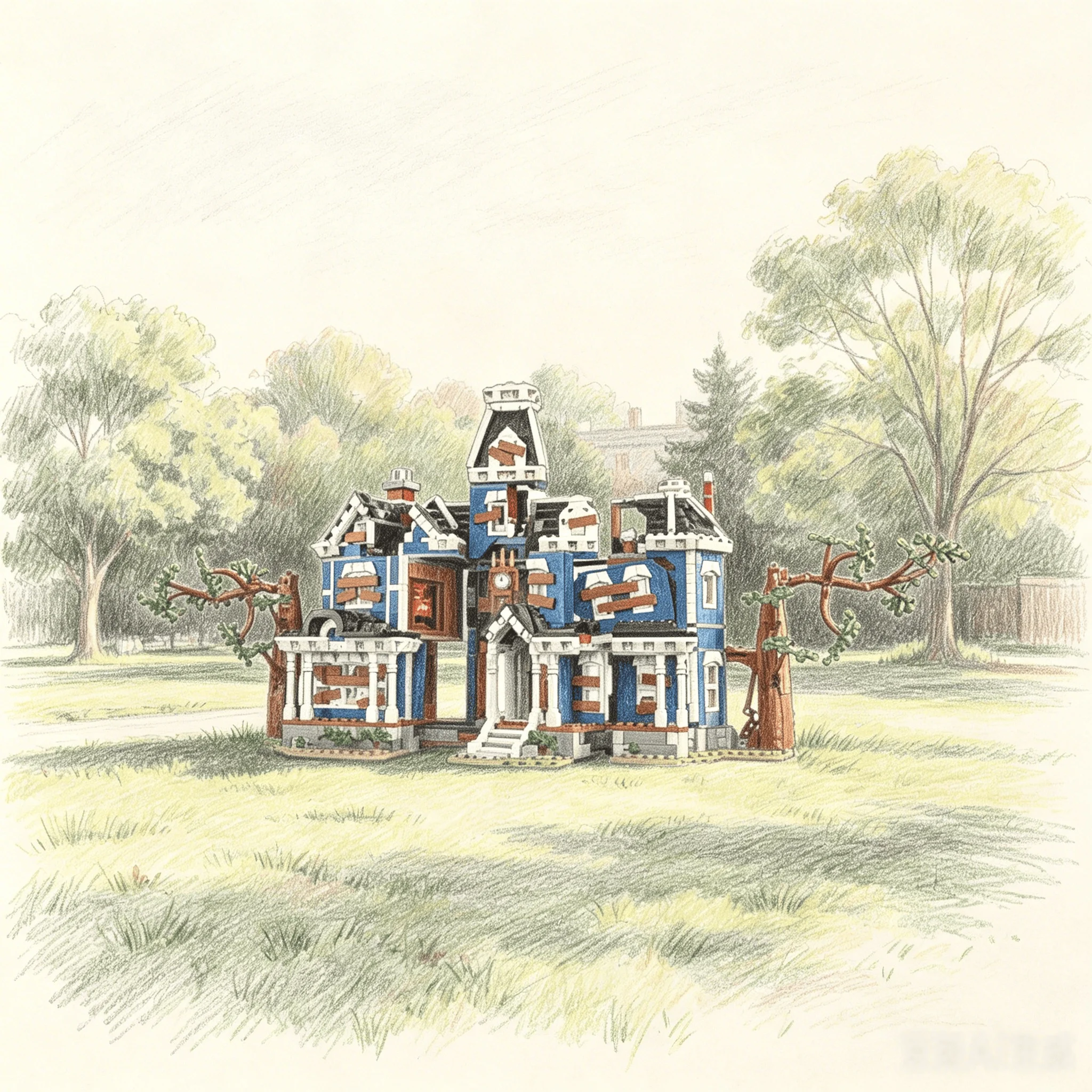 

New in Stock 2593Pcs Things The Creel House Blocks Brick Kit Compatible for Birthday Toys Gifts