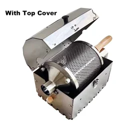 AS1-S400T Household Coffee Roaster Commercial Coffee Bean Roaster Thermal High Temperature Resistant Stainless Steel Styles Drum