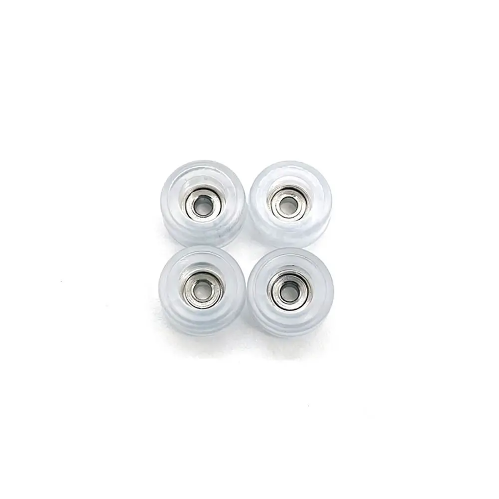 

4Pcs Durable Professional Bearing Wheel Urethane PU Metal Fingerboard Wheels CNC Mini Finger Skate Board Accessory