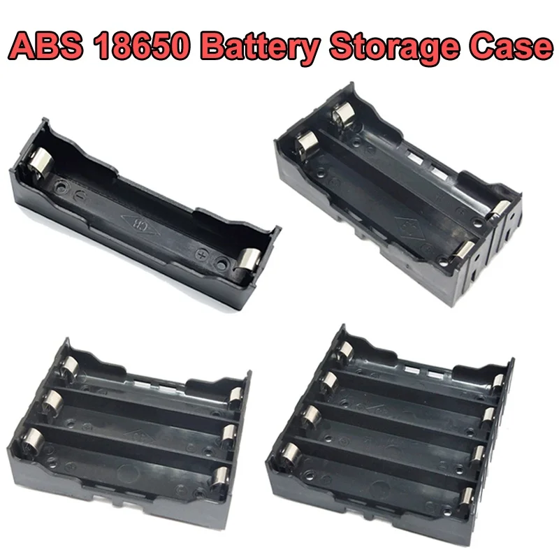 DIY 18650 Battery Case 1X 2X 3X 4X 3.7V 18650 Battery Holder 18650 Battery Storage Box 1 2 3 4 Slot Batteries Container Hard Pin