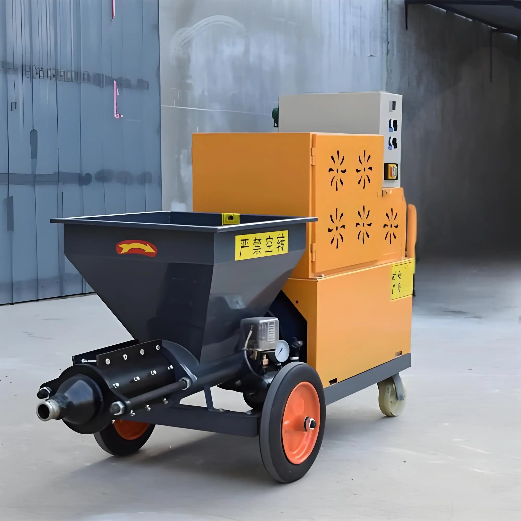 

Multifunctional Cement Mortar Spraying Machine Electric Mini Stucco Pump Cement Sand Mortar Spraying Machine