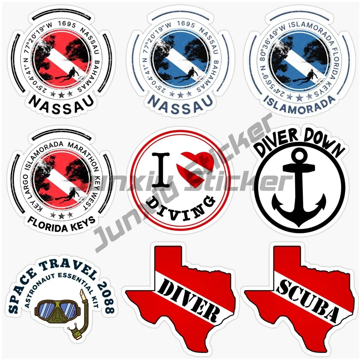 Scuba Diving Diver Face Mask Sticker Motorcycle Laptop Window Glass Bicycle Accessories Truck Truck Truck Wall Helmet Sticker