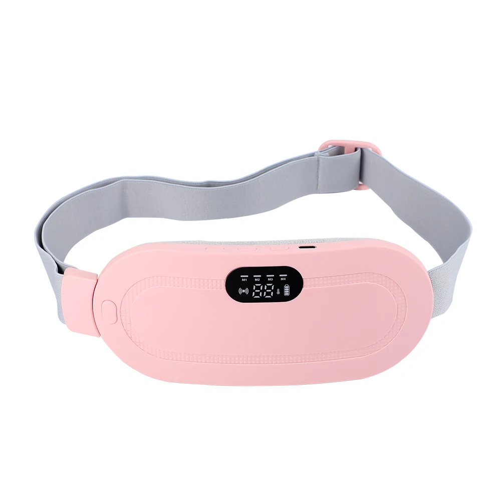 Menstrual Heating Pad Abdominal Massager Warm Palace Belt Waist Vibration Massage Device for Cramps Period Pain Relief Dorpship