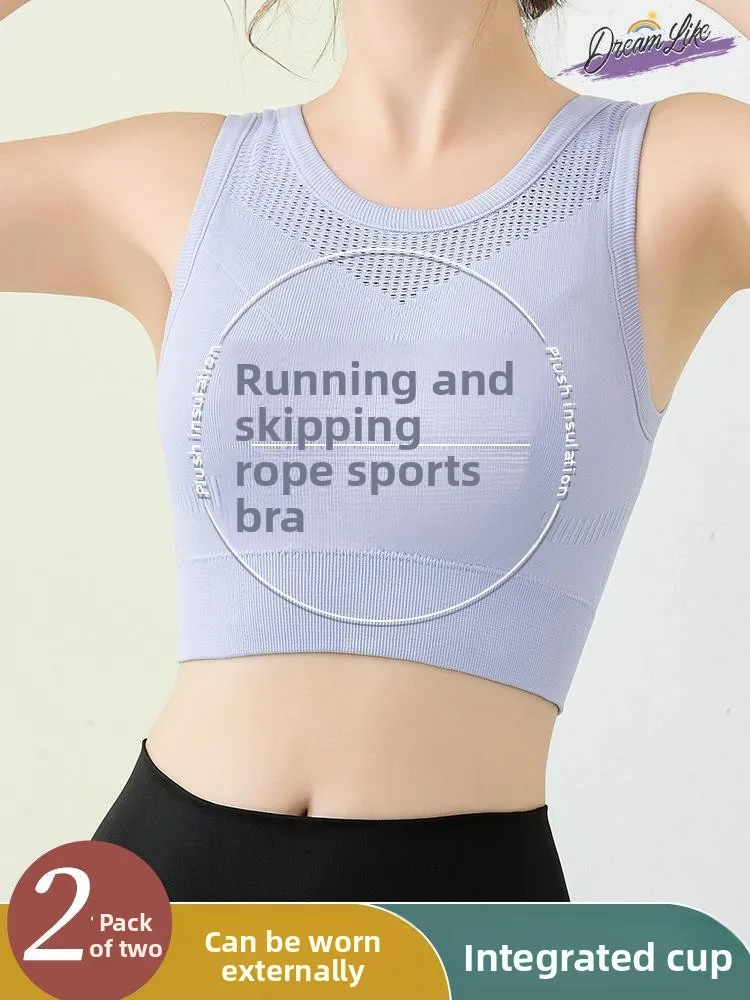 

Спортивный бюстгальтер для высокоинтенсивных тренировок, женское нижнее белье, поддерживающий, предотвращающий провисание, для фитнеса и йоги, устойчивый к поту, топ-майка, красивый дизайн.