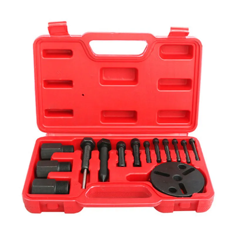 14pcs Air Condition A/C Compressor Clutch Remover Black Puller Installer Tool.