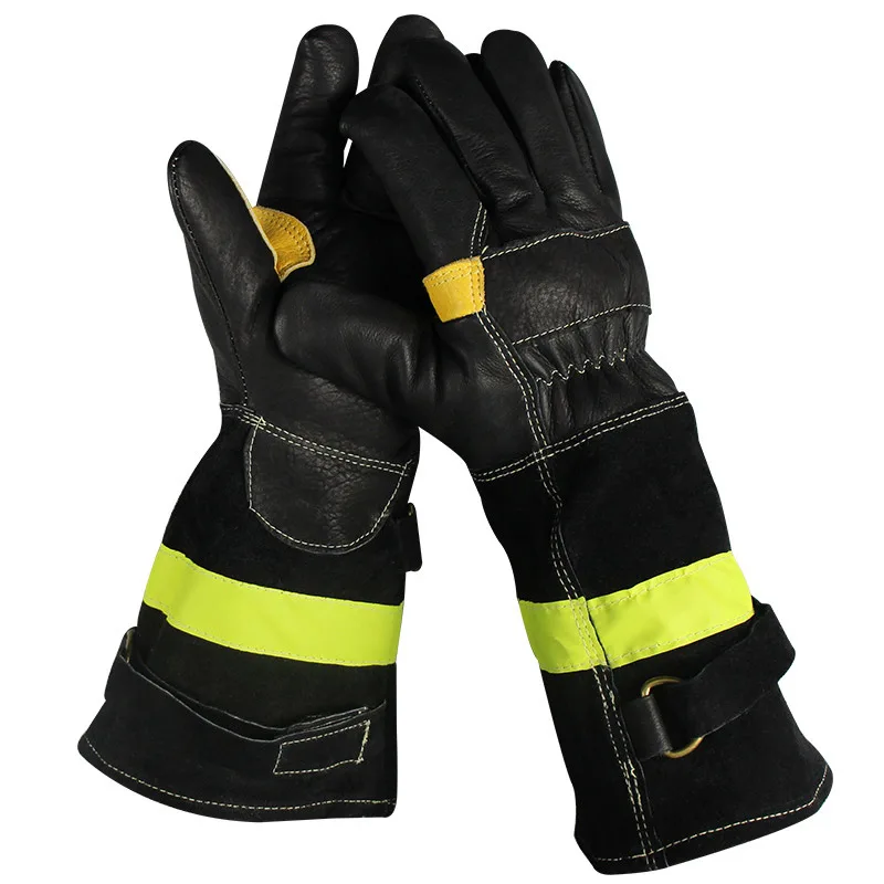 Long Type Rescue Fire Fighting Gloves Forest Fire-fighting Heat-insulating, Scald-proof and High-temperature resistant Gloves