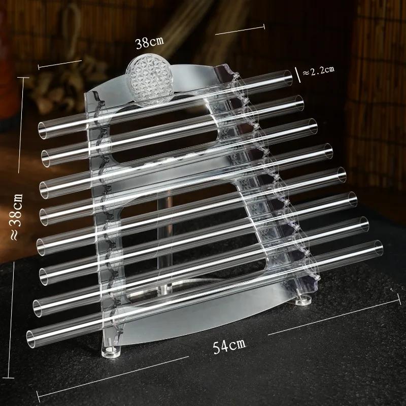 Crystal Harp 432hz Octave Sound Therapy Meditation Healing Crystal Pipe