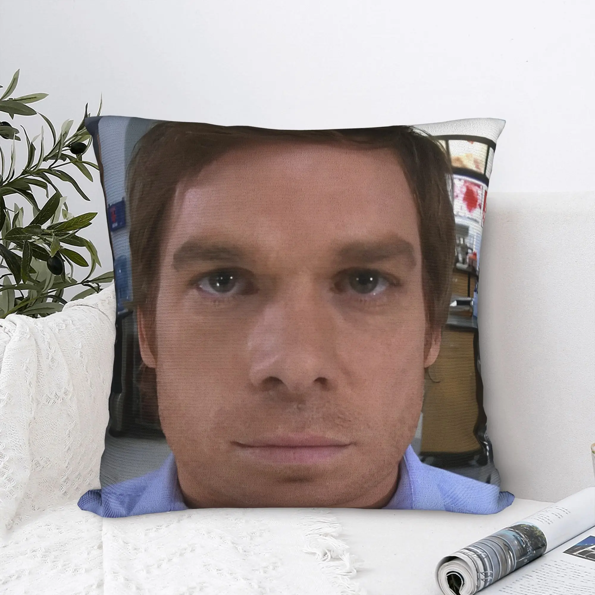 Printing Dexter Morgan Cat Pillowcase Polyester Cushion Cover Decor TV Series Throw Pillow Case Cover Seat Zippered 40*40cm