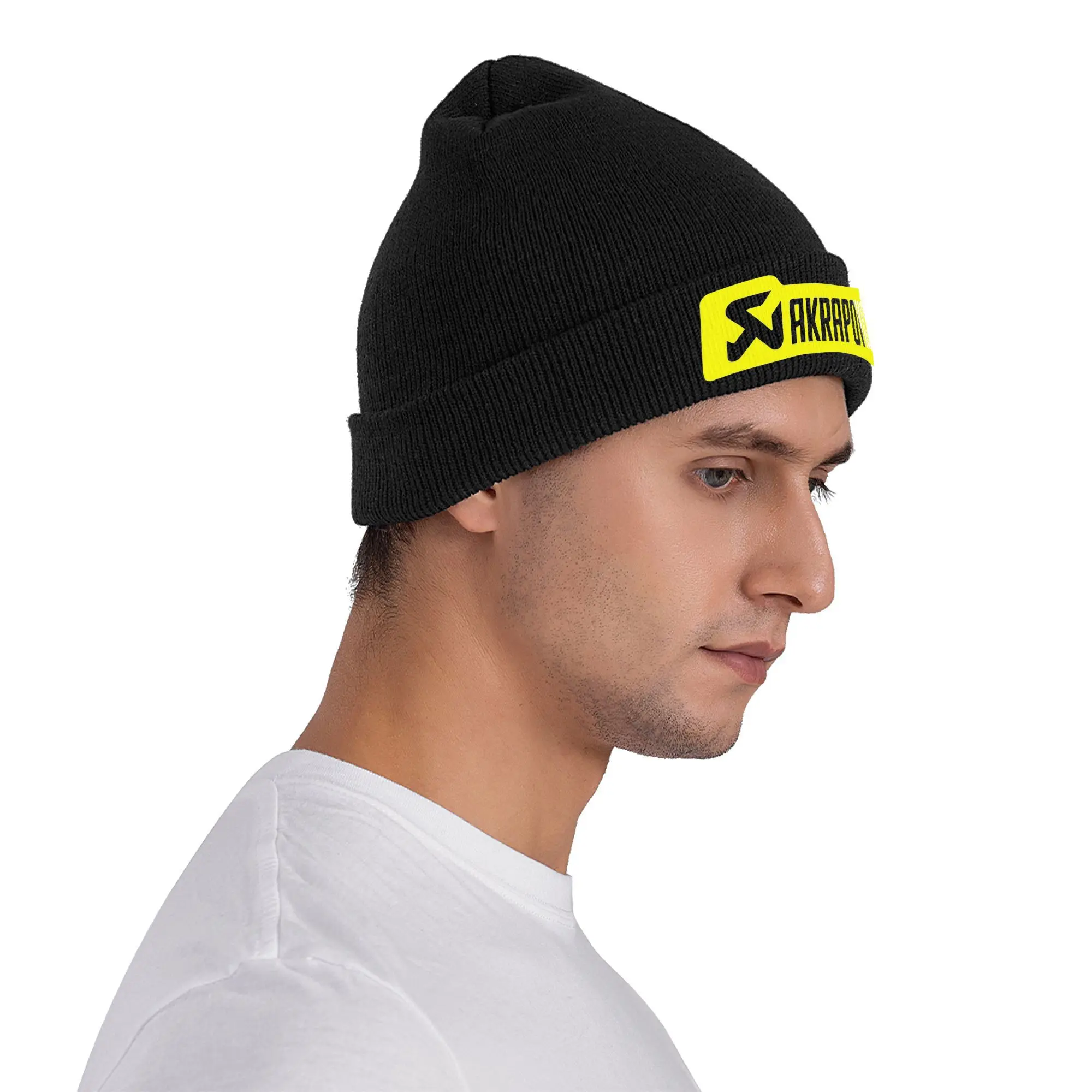 Gorros de punto Akrapovics para escape de Moto y coche, gorro de invierno para mujer y hombre, gorro cálido acrílico