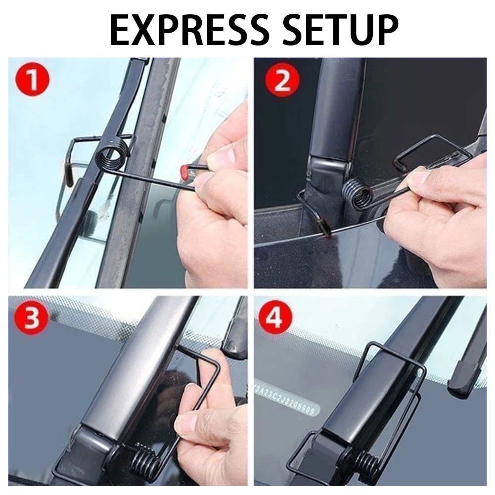 Universal Car Wiper Boosters,Automotive Windshield Wiper Arm Spring Boosting Device,Practical Window Wiper Repair Accessories