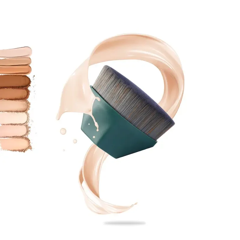 Flat Top Kabuki Hexagon Foundation Makeup Brush Face Blush