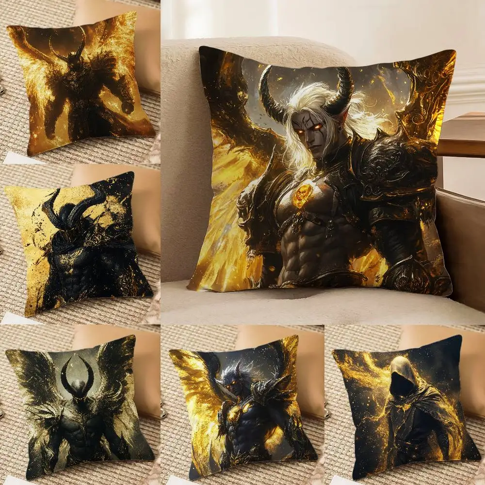 الكلاسيكية لعبة WoW World of Warcraft-W كيس وسادة حريري أنيق مريح أريكة سرير غير مرئية سستة الشاطئ المخدة #1