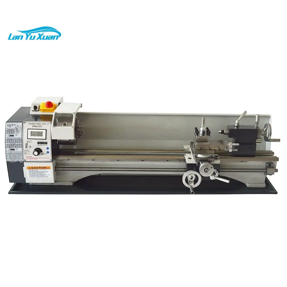 

Small lathe 8x31 mini metal lathe 1100W brushless motor distance center 800mm spindle bore 38mm three jaw chuck diameter 125mm