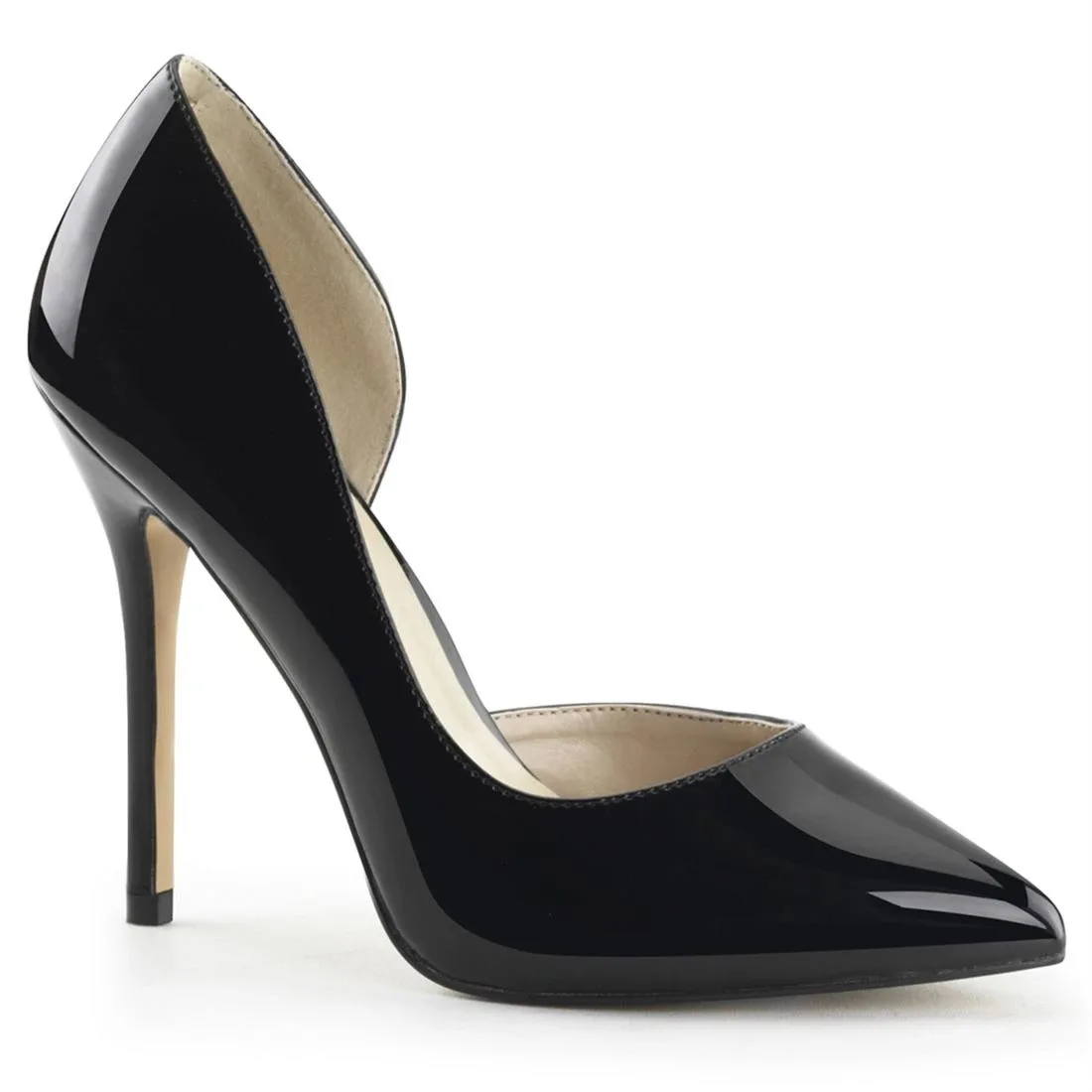 

13cm New White Side Cut Women High Heels Fashion Party Wedding Pumps Sexy Pointed Toe Thin Heel Office Lady Shoes Big Size 46