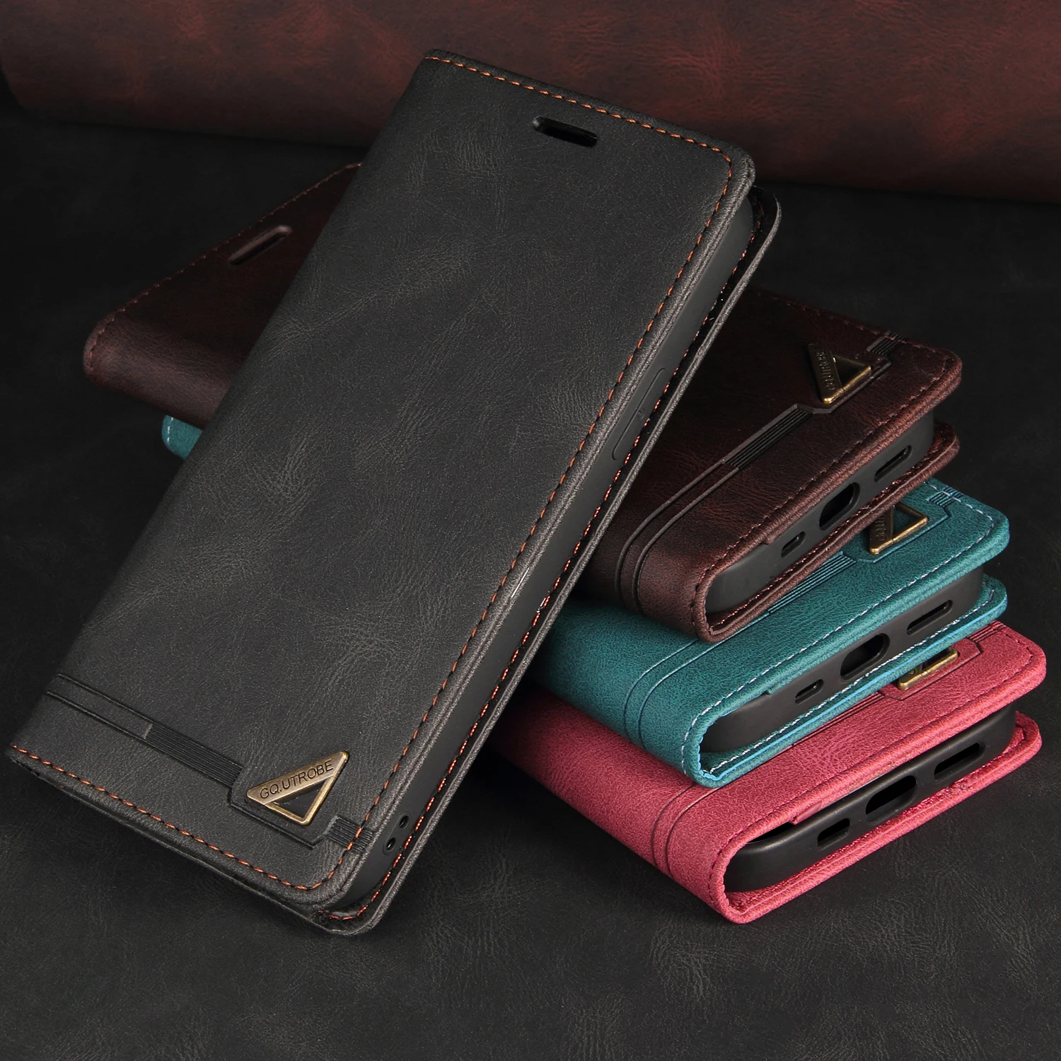 Leather Wallet Magnetic Case For Samsung Galaxy S26 S25 S24 S23 S22 Ultra Plus Edge FE A18 A57 A37 A56 A36 A55 A35 Flip Fundas