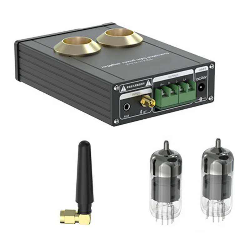 SUNRI-Vacuum Tube Pre Amplifier Stereo Audio Pre-Amp Bile Hifi Bluetooth Preamp 12V 2A