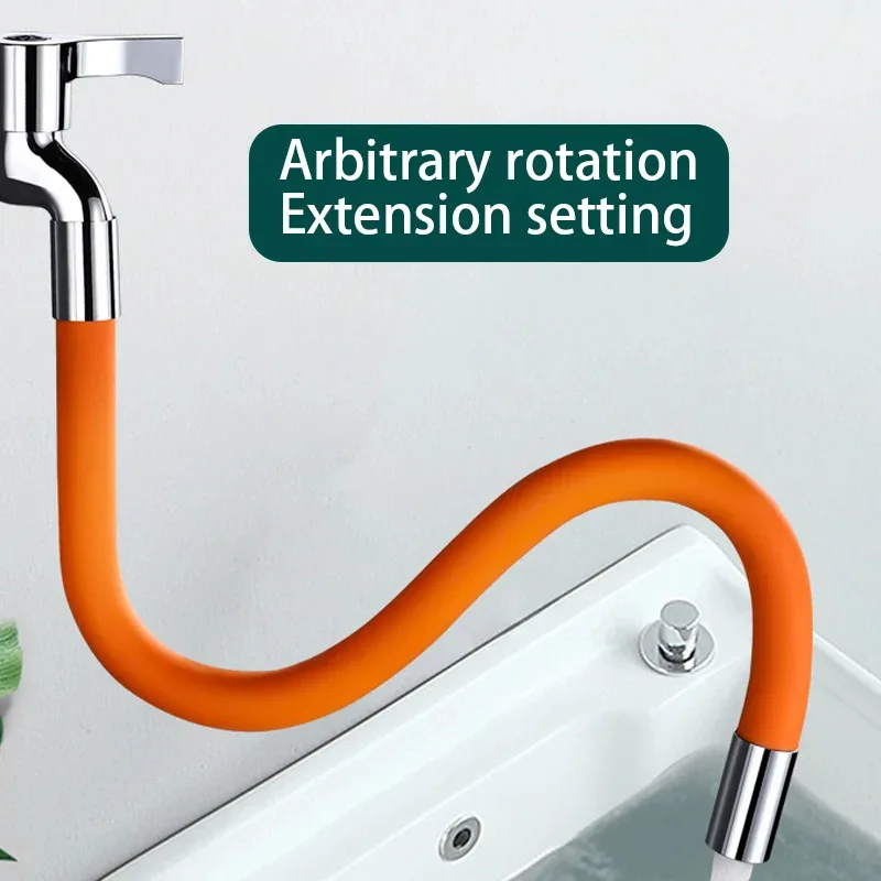 360 °   خرطوم موسع صنبور المطبخ الدوار: واجهة عالمية، موفر للمياه وأنبوب فلتر الصنبور المقاوم للرذاذ