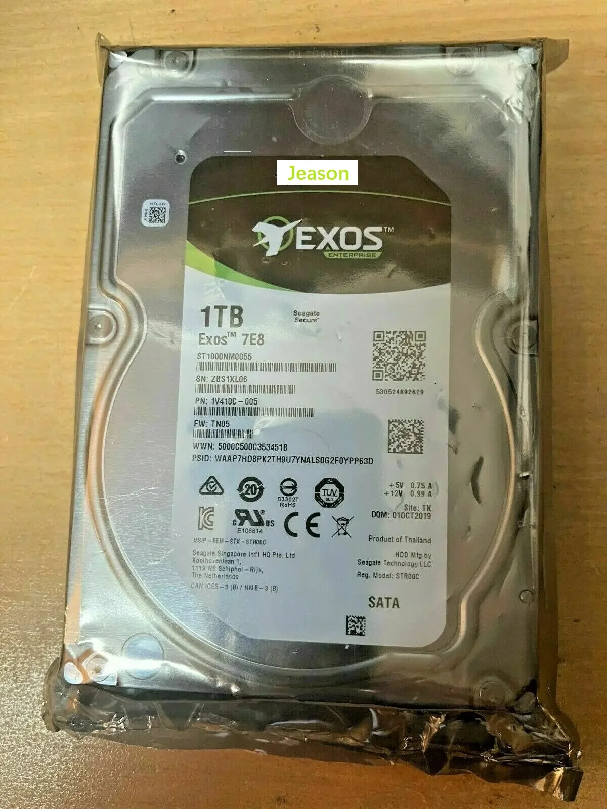 new For ST1000NM0055 Seagate Enterprise Exos 7E8 1TB 7200RPM SATA 3.5