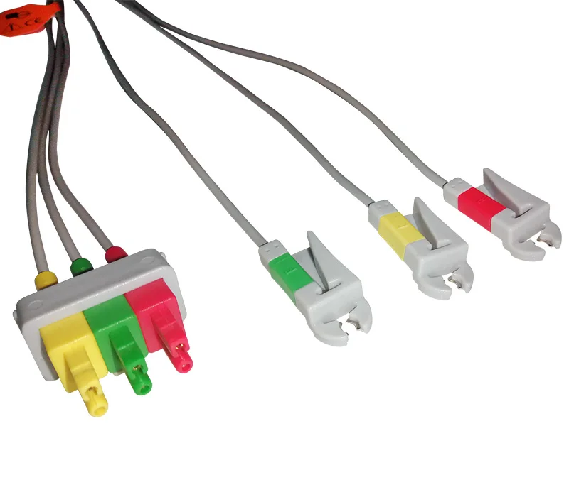 

Совместимый с HP M1605A 3-канальный набор электродных проводов ЭКГ 989803104381 Snap