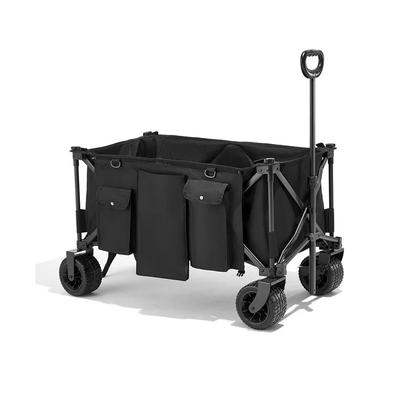 Multifunctional Use Wagon Cart Trolley Four-wheeled Collapsible Wagon Cart Custom