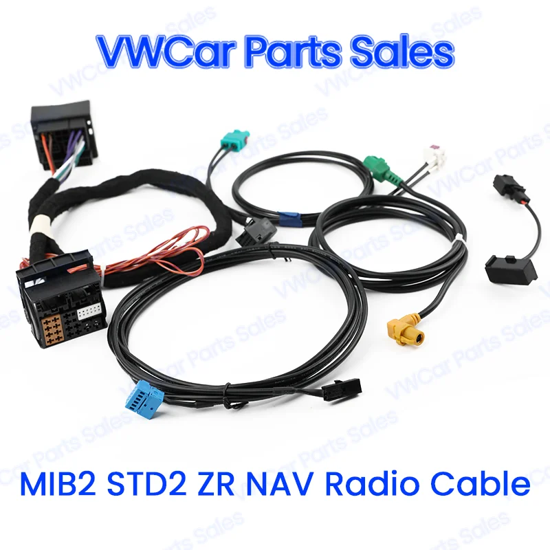 High Quality MIB2 STD2 ZR NAV Discover Pro Radio Test Cable Update Install Adapter Wire Harness for VW MQB Golf 7 MK7 Passat B8