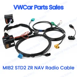 Cable de prueba de Radio MIB2 STD2 ZR NAV Discover Pro, adaptador de actualización de instalación, arnés de cables para VW MQB Golf 7 MK7 Passat B8, alta calidad