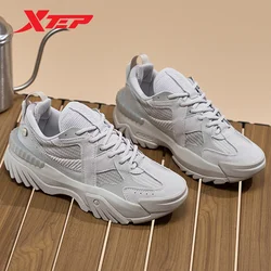 Xtep Chuangxing Casual Shoes Women Shock Absorption Comfortable Walking Shoes Fashion Casual Cushioning Sneakers 877418320024