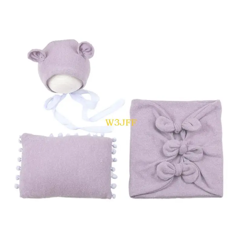 W3JF قماط لف لوسادة الرأس قبعة صغيرة لطيفة للأذنين لأغطية الرأس العمامة