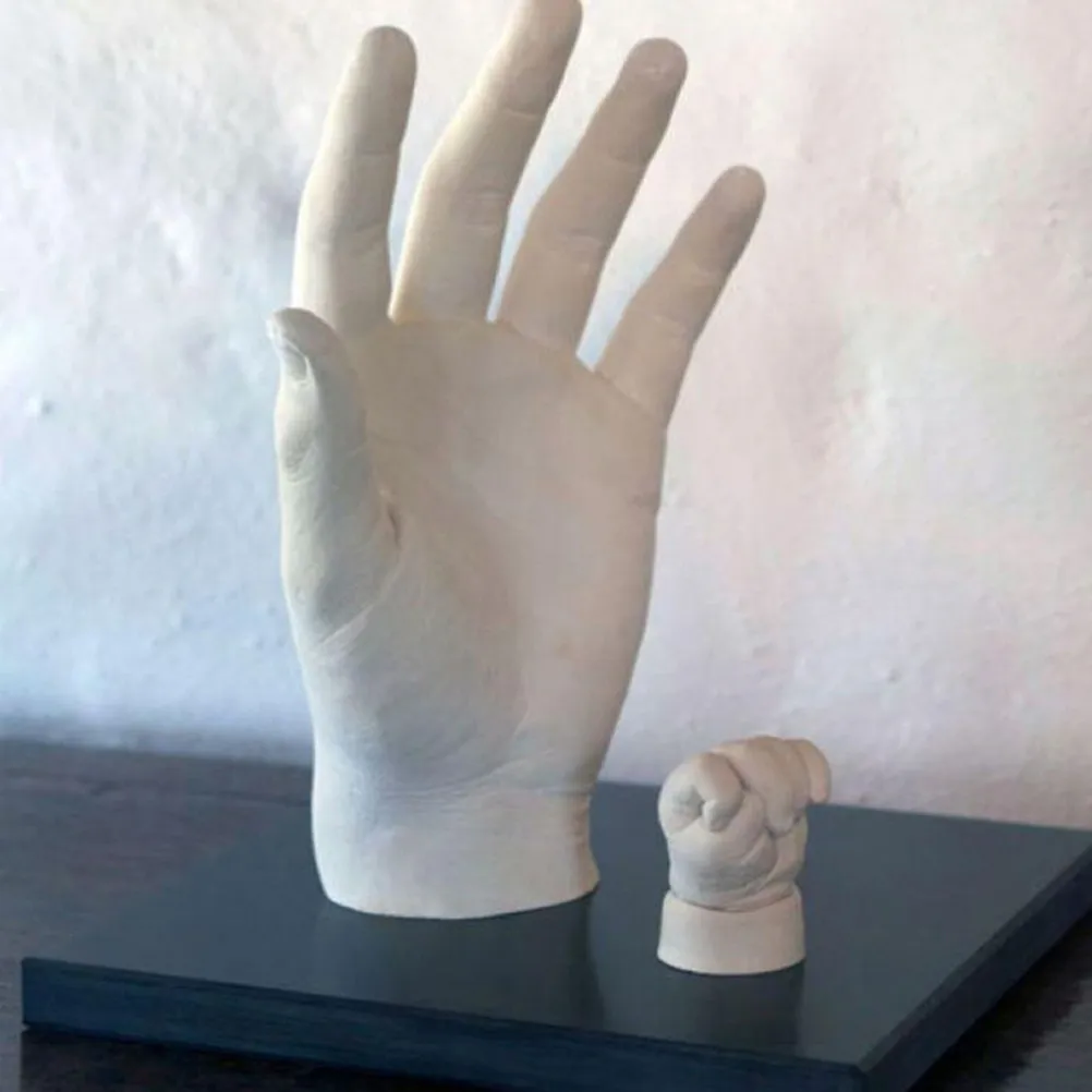 

1Set Hand Casting Kit DIY Plaster Keepsake Home Decor Family Couples Baby 3D Hands Sculpting Kit Unique Memory Molding Gift